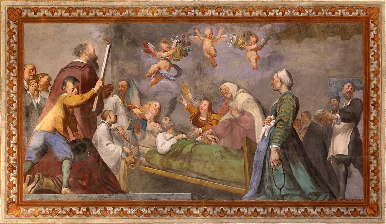 Oratorio dei Vanchetoni (Firenze) - morte del beato Ippolito Galantini